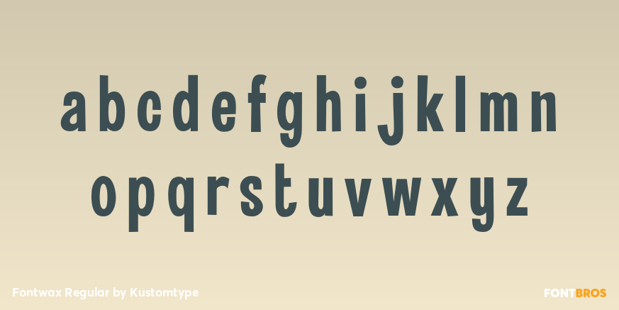 Fontwax Regular Font Poster #3