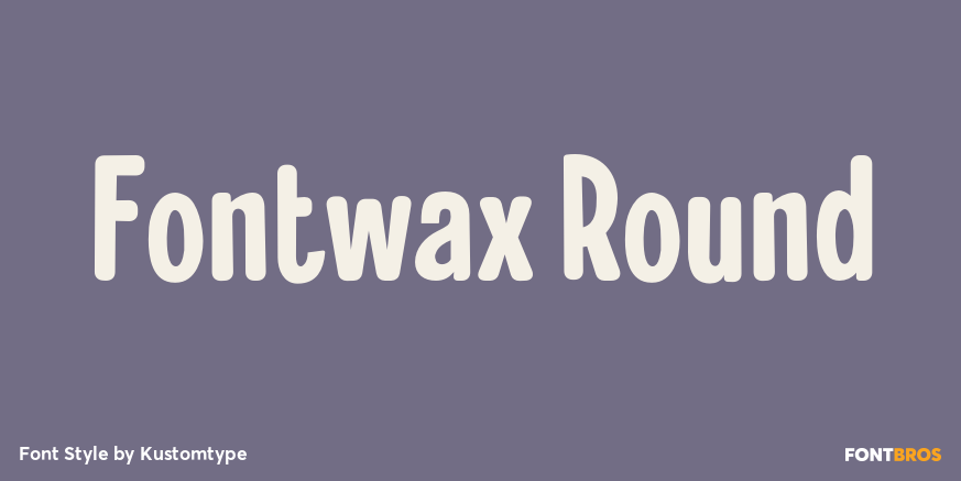 Fontwax Round Poster
