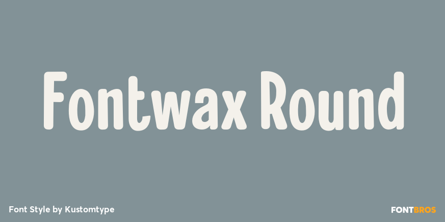 Fontwax Round Poster