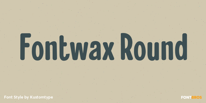 Fontwax Round Poster