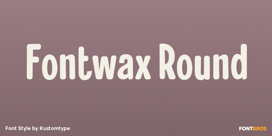 Fontwax Round Poster