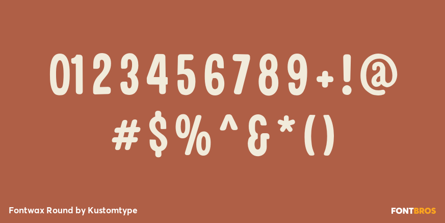 Fontwax Round Font Poster #1
