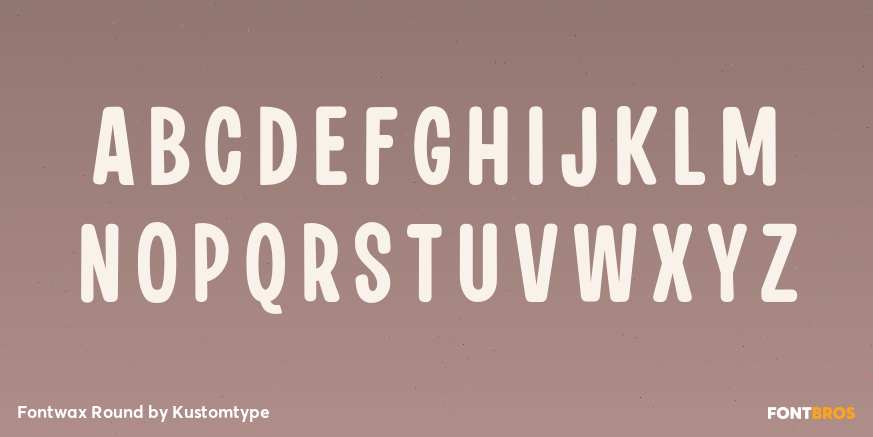 Fontwax Round Font Poster #1