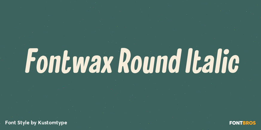 Fontwax Round Italic Poster