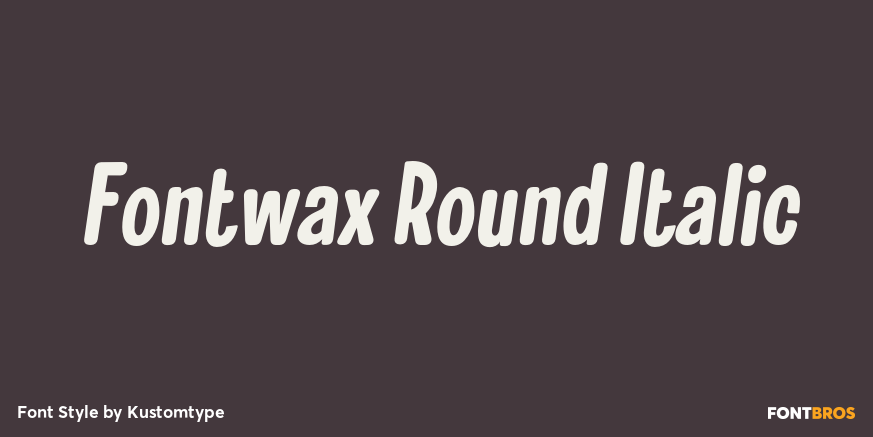 Fontwax Round Italic Poster
