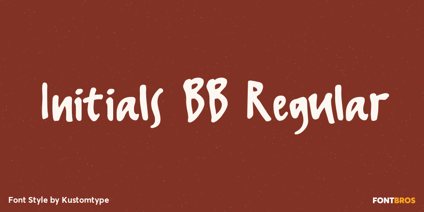 Initials BB Regular Poster