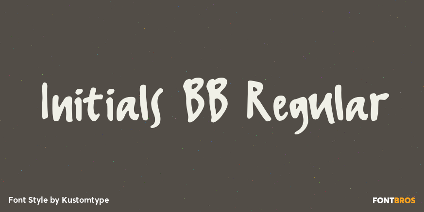 Initials BB Regular Poster