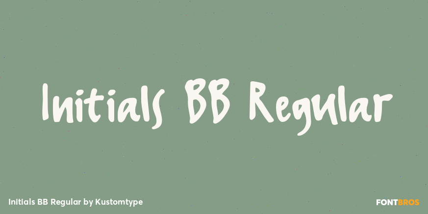 Initials BB Regular Poster