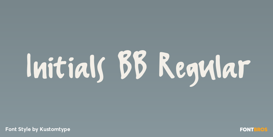 Initials BB Regular Poster