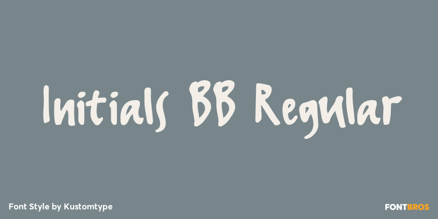 Initials BB Regular Poster