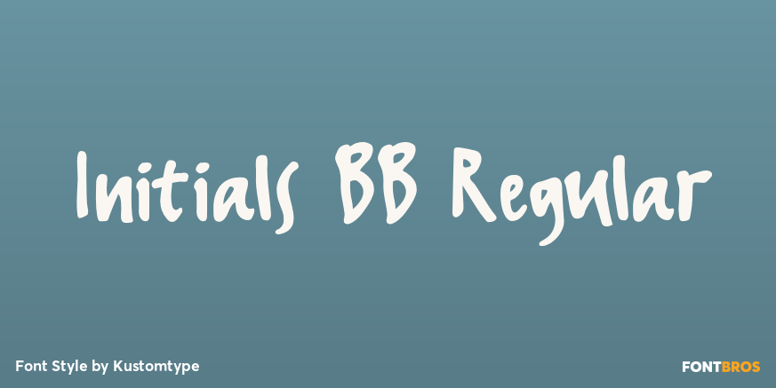 Initials BB Regular Poster