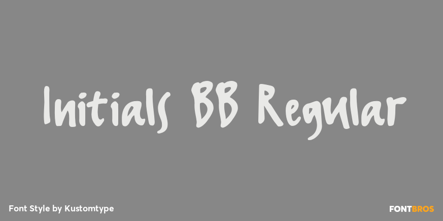 Initials BB Regular Poster