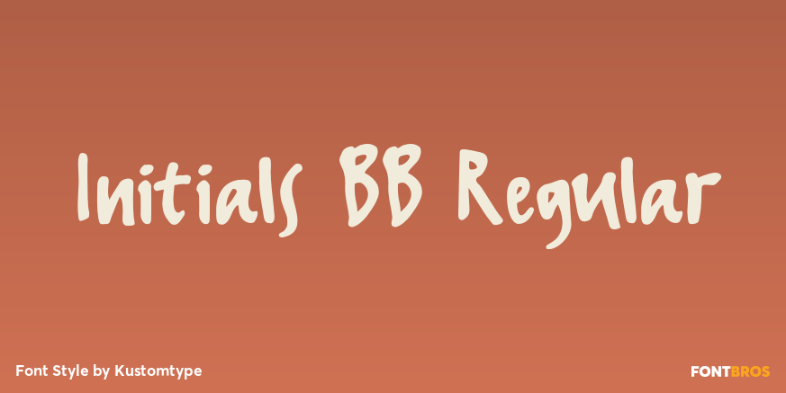 Initials BB Regular Poster