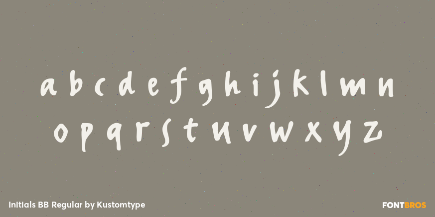 Initials BB Regular Font Poster #3