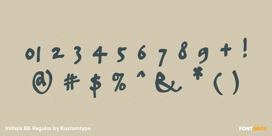 Initials BB Regular Font Poster #4