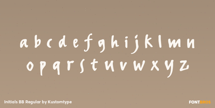 Initials BB Regular Font Poster #1