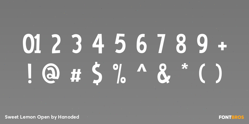 Sweet Lemon Open Font Poster #1