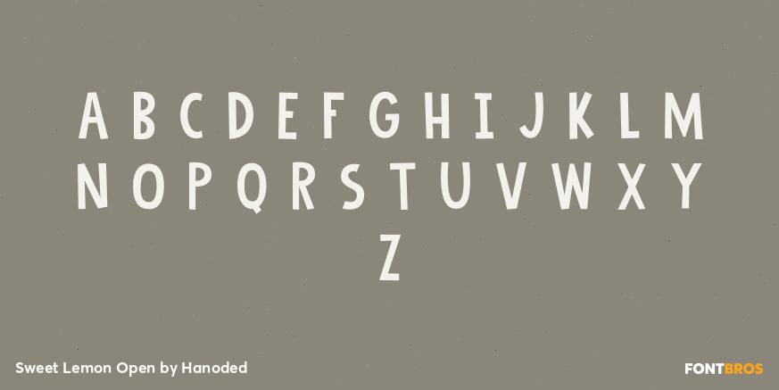 Sweet Lemon Open Font Poster #1