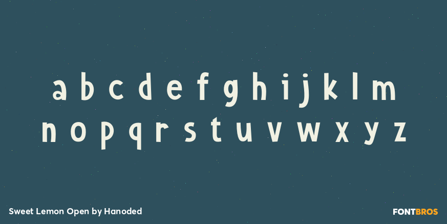 Sweet Lemon Open Font Poster #1