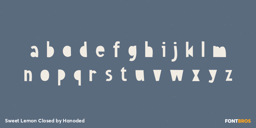 Sweet Lemon Closed Font Poster #3