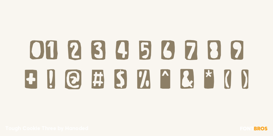 Tough Cookie Three Font Poster #1