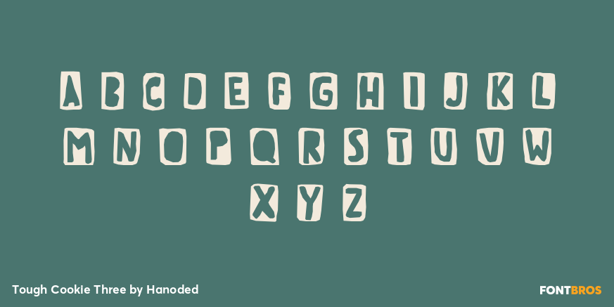 Tough Cookie Three Font Poster #1