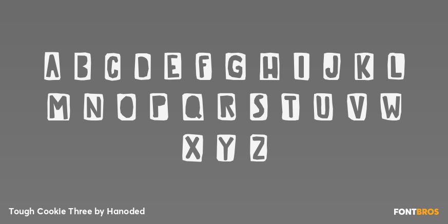 Tough Cookie Three Font Poster #1