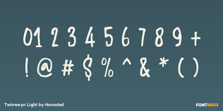Twirrewyn Light Font Poster #4