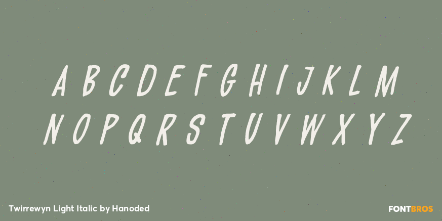 Twirrewyn Light Italic Font Poster #3