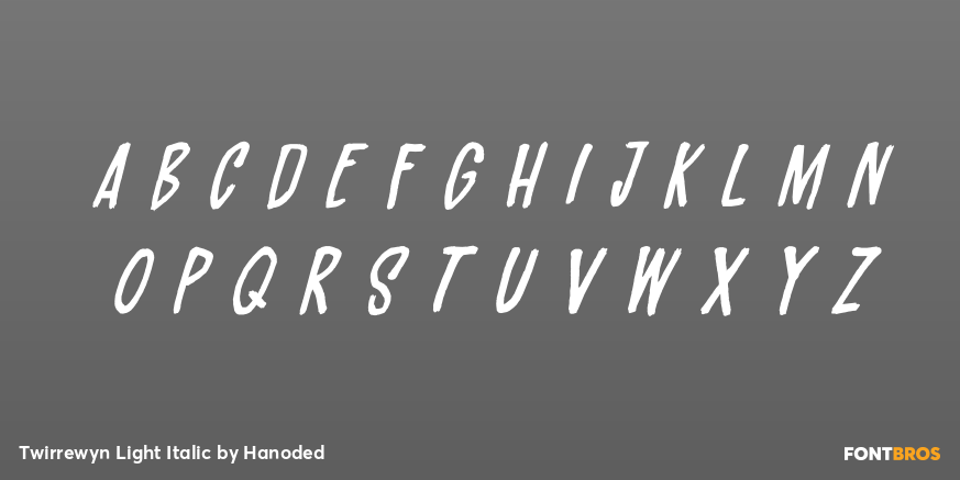 Twirrewyn Light Italic Font Poster #2
