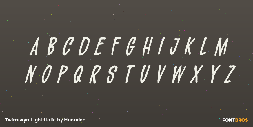 Twirrewyn Light Italic Font Poster #3