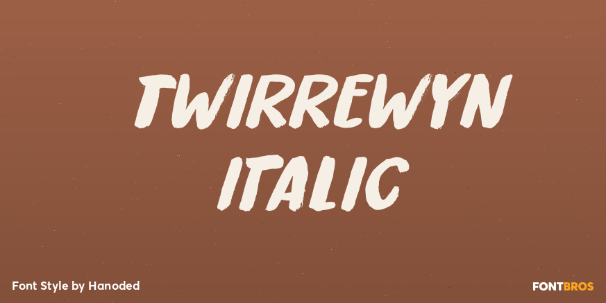 Twirrewyn Italic Poster