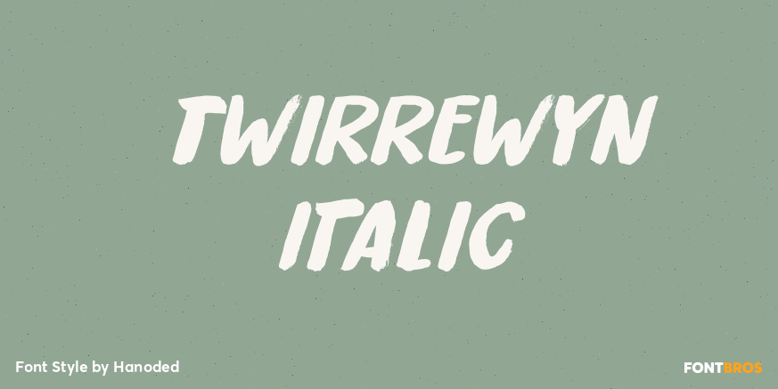 Twirrewyn Italic Poster