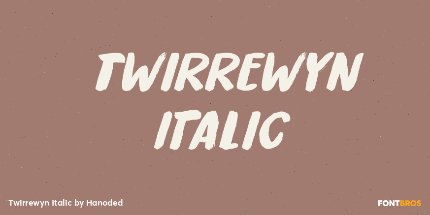 Twirrewyn Italic Poster