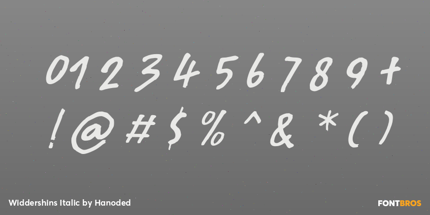 Widdershins Italic Font Poster #4