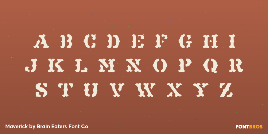 Maverick Font Poster #3