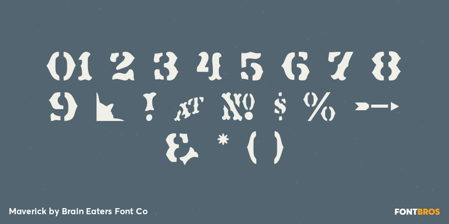 Maverick Font Poster #4