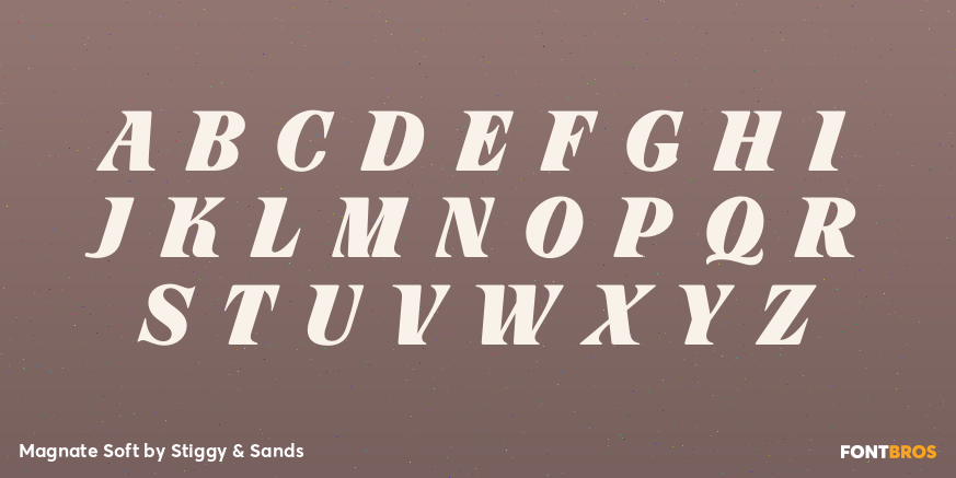Magnate Soft Font Poster #1