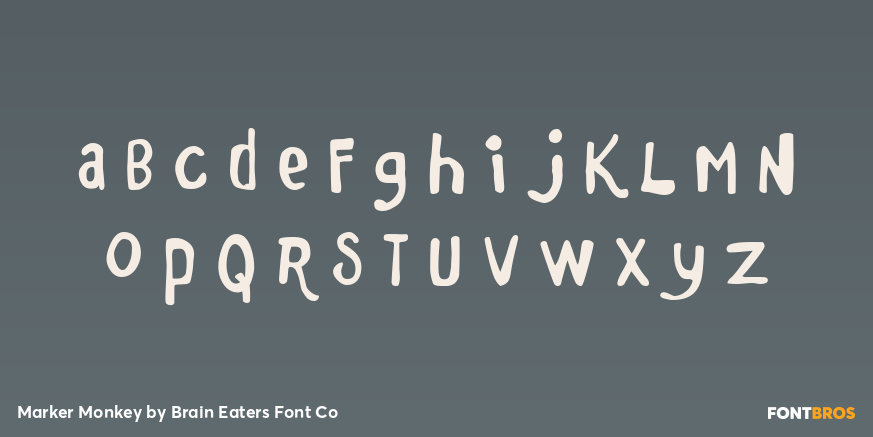 Marker Monkey Font Poster #3