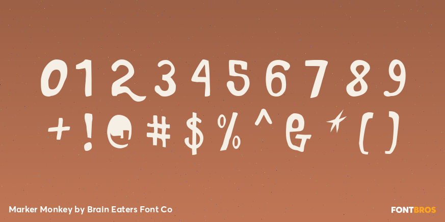 Marker Monkey Font Poster #4