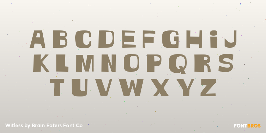 Witless Font Poster #2