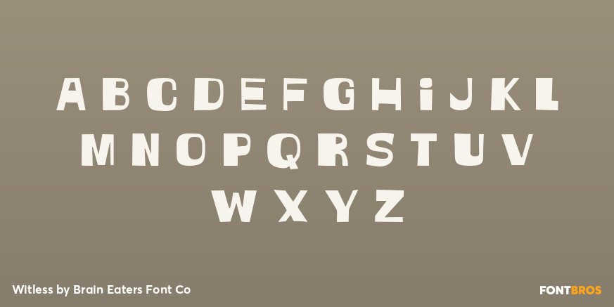 Witless Font Poster #3