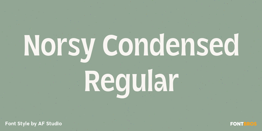 Norsy Condensed Regular Font Poster #1