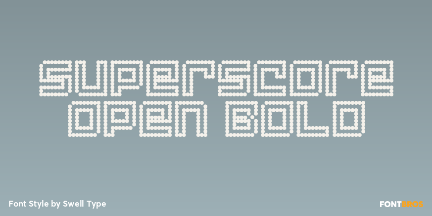 Superscore Open Bold Poster