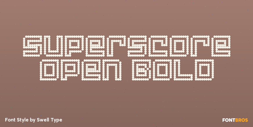Superscore Open Bold Poster