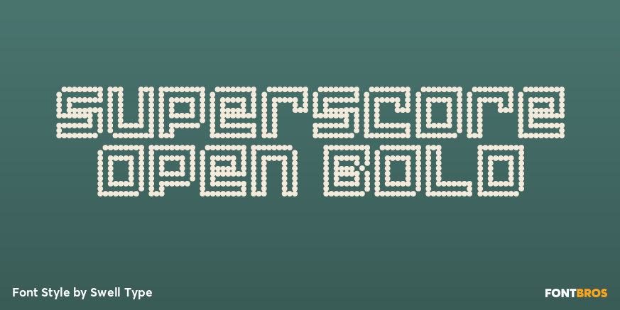 Superscore Open Bold Poster
