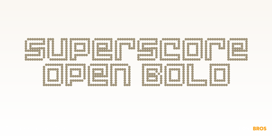 Superscore Open Bold Poster