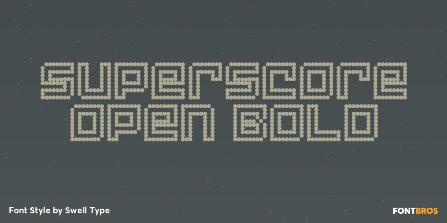 Superscore Open Bold Poster