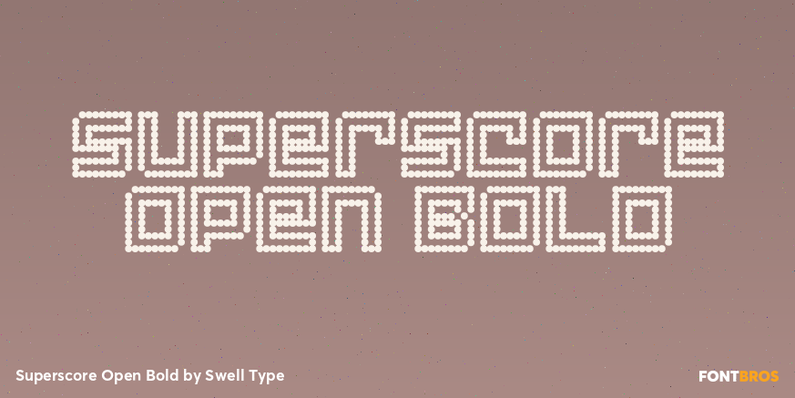 Superscore Open Bold Poster