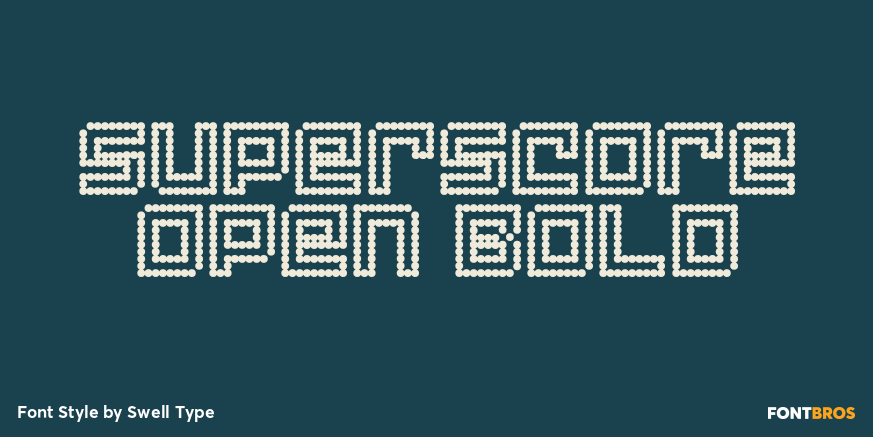 Superscore Open Bold Poster